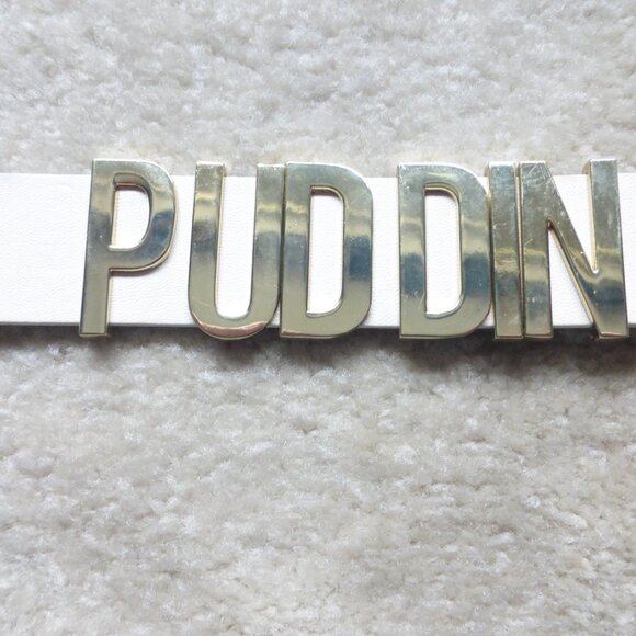 DC Comics Harley Quinn Suicide Squad "PUDDIN" off white choker - Picture 3 of 12